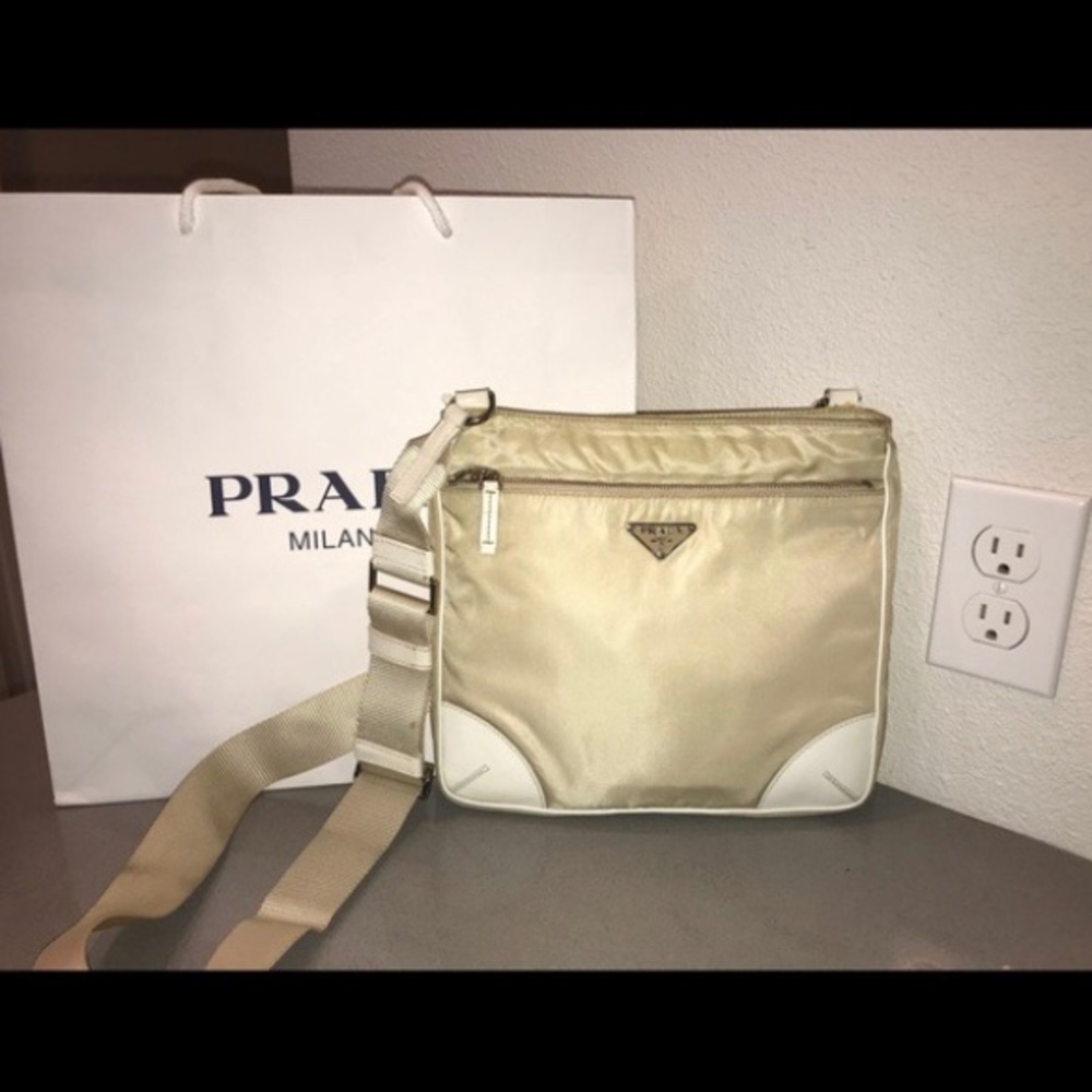 Authentic prada crossbody messenger bag travel bag